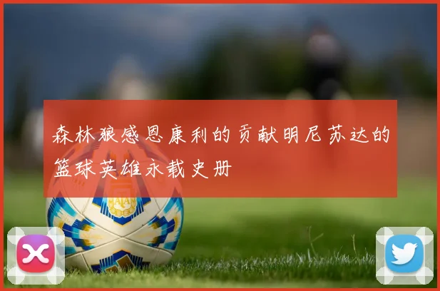 森林狼感恩康利的贡献明尼苏达的篮球英雄永载史册